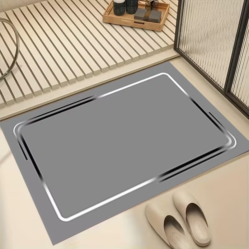 Hochwertiger Diatomeenerde-badteppich – Saugstark, Rutschfest, Schmutzabweisend Und Leicht Zu Reinigen – Maße 40 X 60 Cm – Für Badezimmer, Dusche Und Spa-lsw