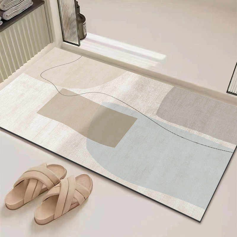 Ultra-absorbierender Und Schnell Trocknender Badteppich – Rutschfest, Schmutz- Und Verschleißfest, Aus Kieselgur – 50 X 80 Cm-lsw