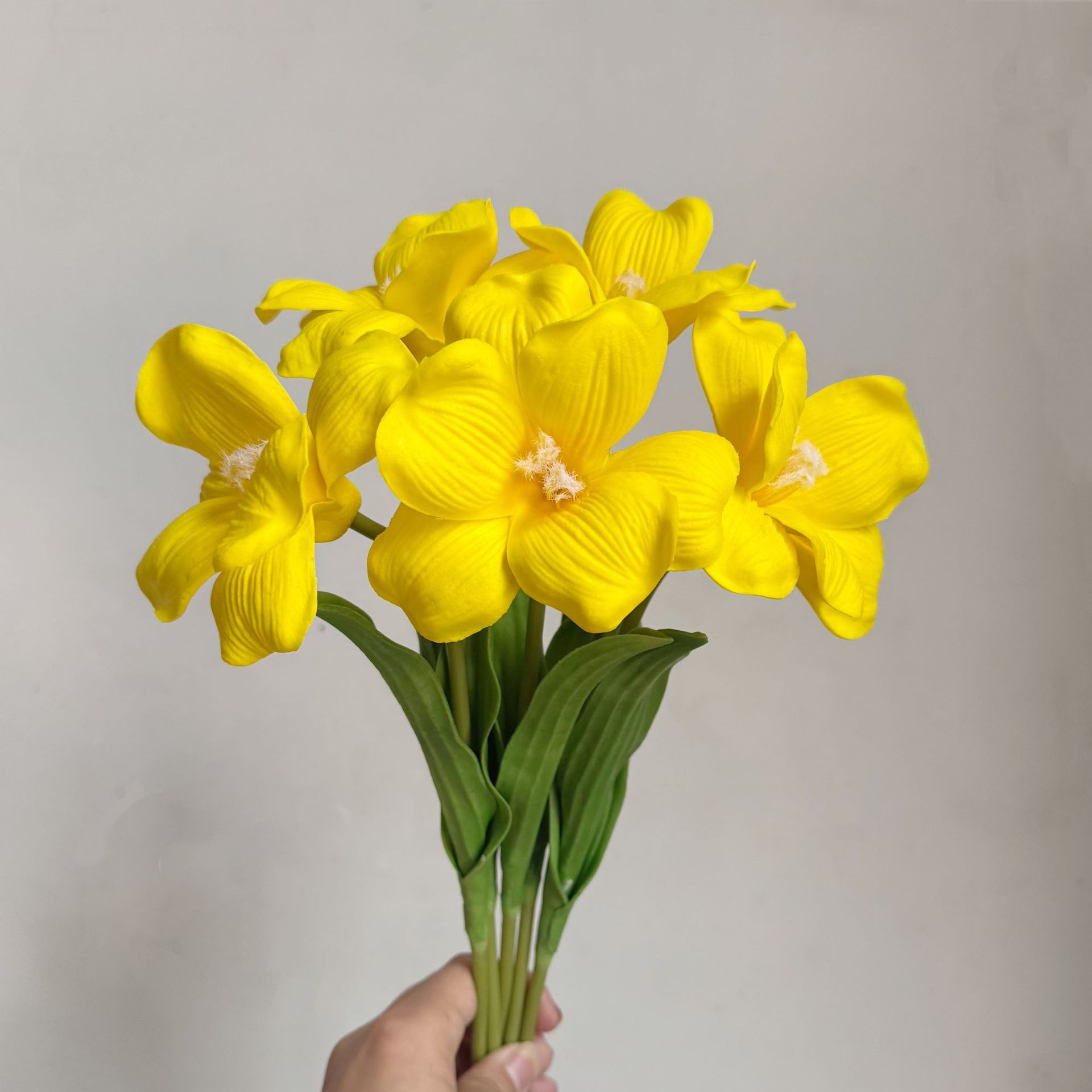 Hochwertige Künstliche Pu-tulpen – Dekorative Innenblumen Für Hochzeit, Blumenarrangements Und Foto-requisiten – 10 Stück Gelb