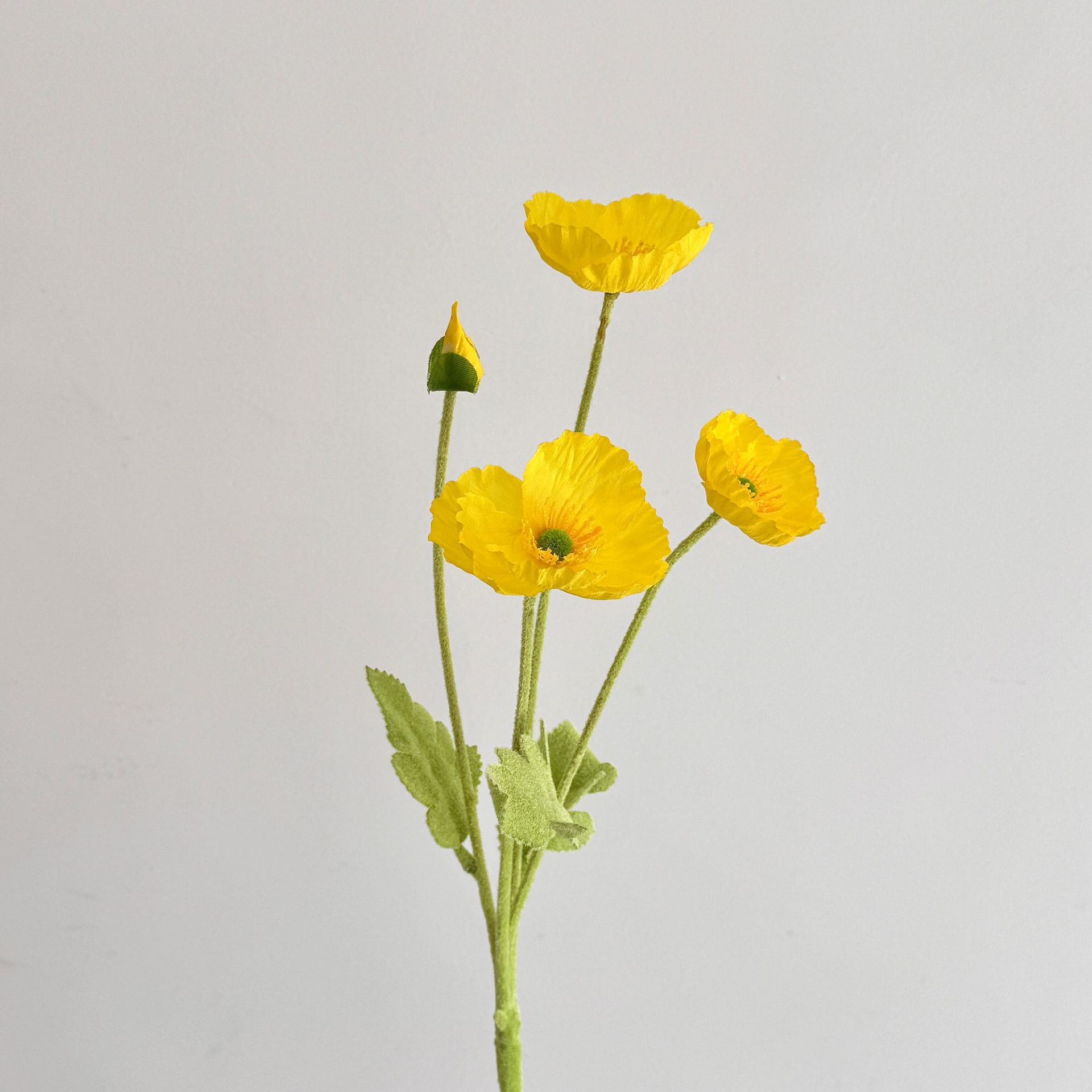Realistische Hochwertige Künstliche Mohnblumen – 10 Stück Aus Gelber Seide Für Hochzeitsdekoration, Innenraum Und Blumensträuße