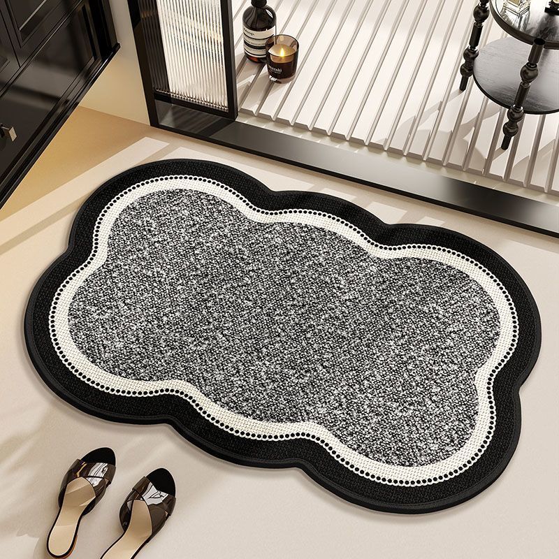 Bodenteppich Aus Leinen Und Kieselgur – Saugstark, Rutschfest Und Schnelltrocknend Für Bad Und Eingangsbereich – Minimalistisches Design Mit Gestepptem Sternen- Und Blumenmuster – 40 X 60 Cm-lsw