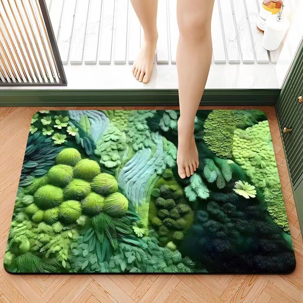 Diatomeen-badematte – Ultra-schnell Absorbierend, Rutschfest Und Waschbar, Ideal Für Das Badezimmer (40 X 60 Cm)-lsw
