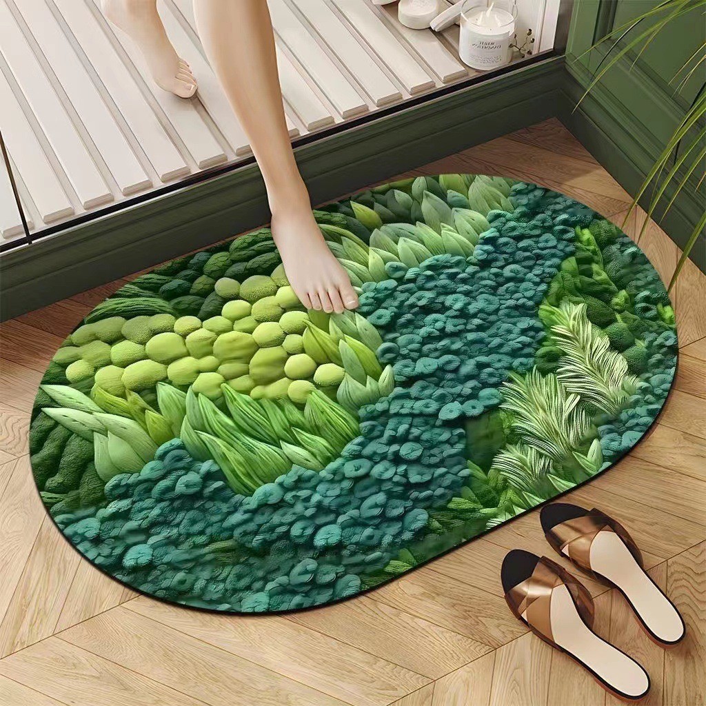 Diatomeenerde-badematte – Saugstark, Ultraschnelle Trocknung, Rutschfest Und Waschbar, Ideal Für Badezimmer, 40 X 60 Cm-lsw