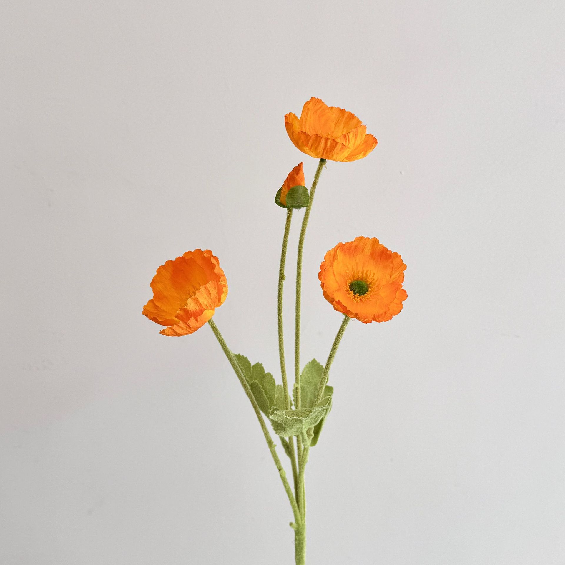 Realistische Hochwertige Künstliche Mohnblumen – 10 Dekorative Stücke Für Hochzeiten, Bühnenveranstaltungen Und Inneneinrichtung – Orange Stoffblumen