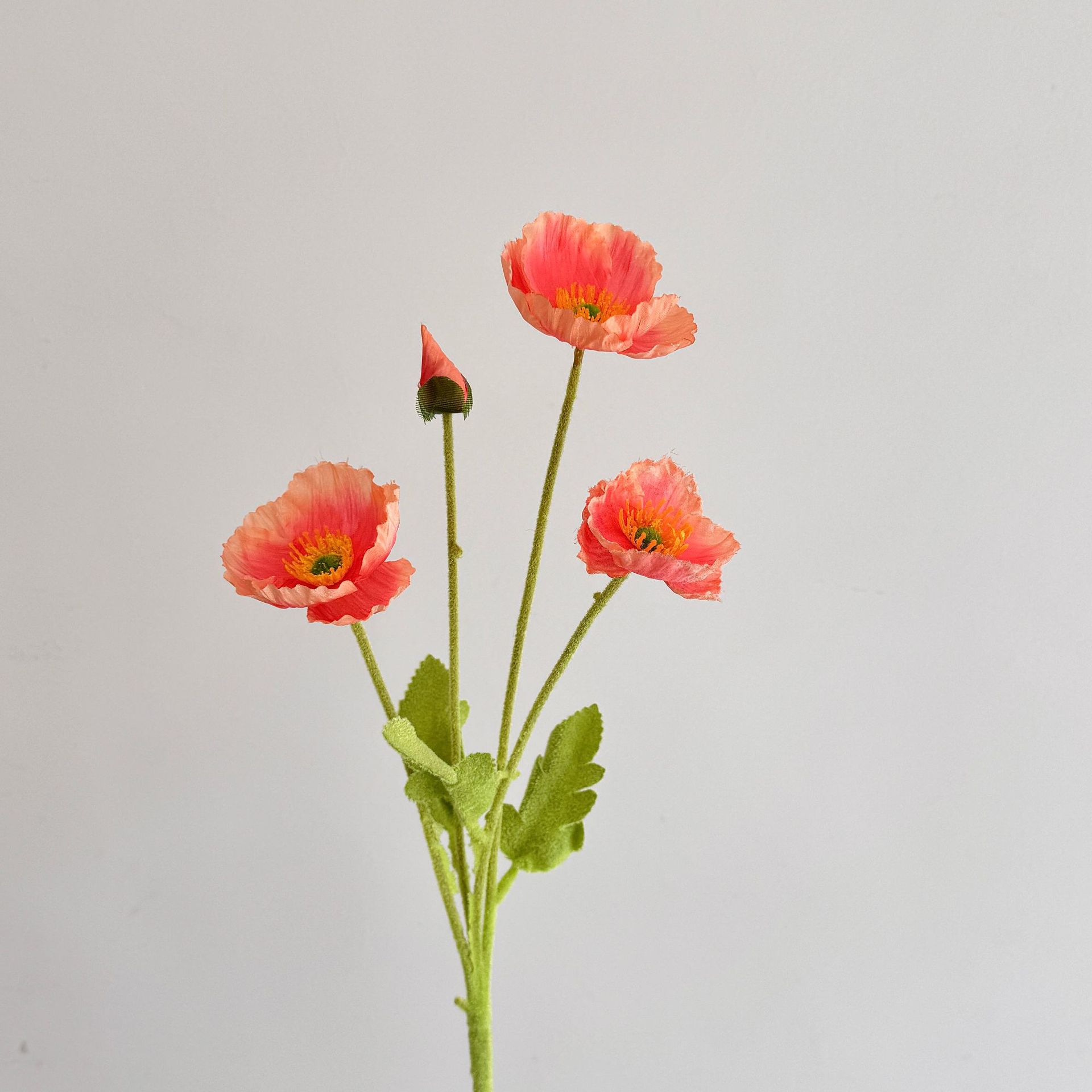 Hochwertige Realistische Künstliche Mohnblumen – 10 Stück Wassermelonenrote Seidenrosen Für Hochzeitsdekoration, Event-bühnenbild Und Innenraumgestaltung
