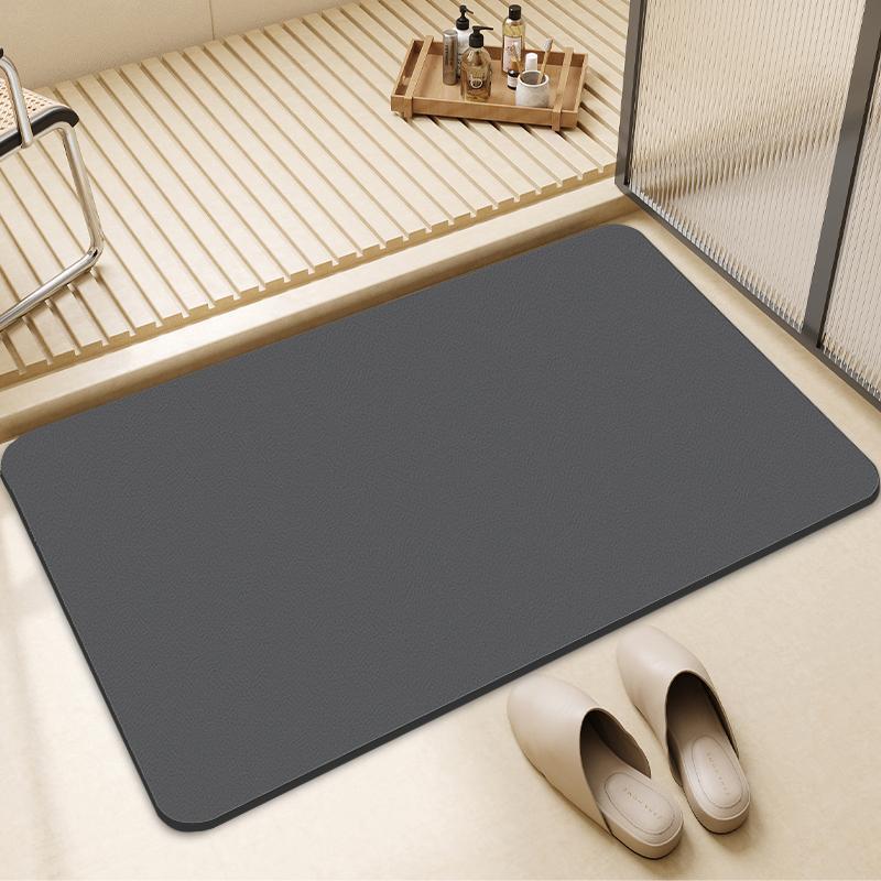 Rutschfester Diatomeenerde-badematte – Saugstark, Schnelltrocknend, Minimalistisches Design In Schwarz (60 X 90 Cm), Ideal Für Den Badezimmer-eingang – Für Den Hausgebrauch-lsw