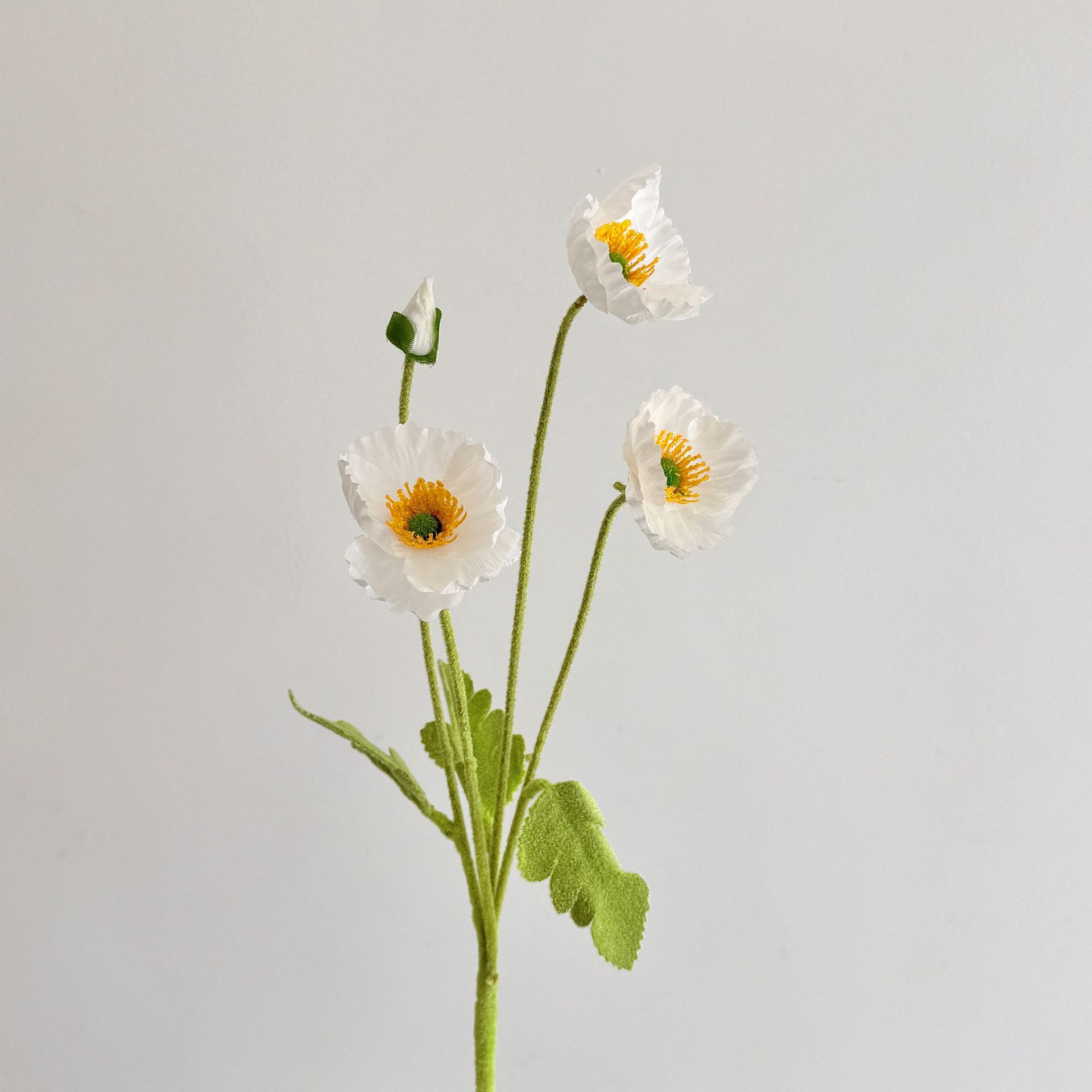 Hochwertige, Ultra-realistische Künstliche Mohnblumen – 10 Weiße Stücke Für Hochzeitsdekoration, Innenraum Und Blumenarrangements