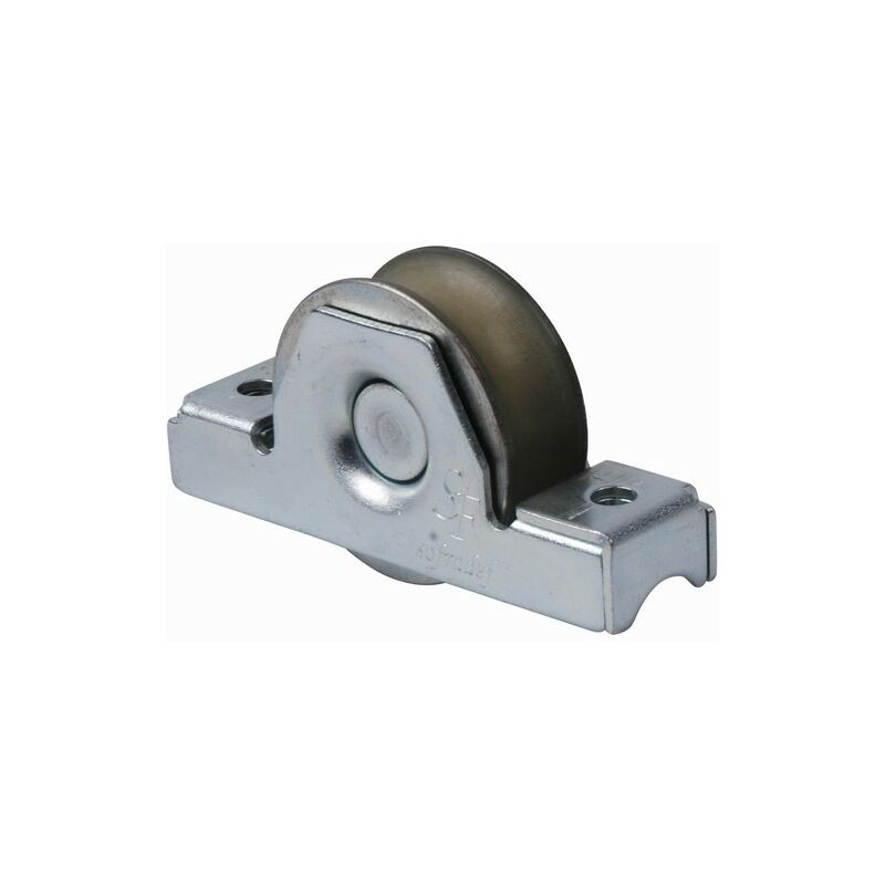 Einlassrolle Für Schiebetor – 16 Mm Rundnut – Ø 50 Mm – Bis 100 Kg – Verzinkter Stahl