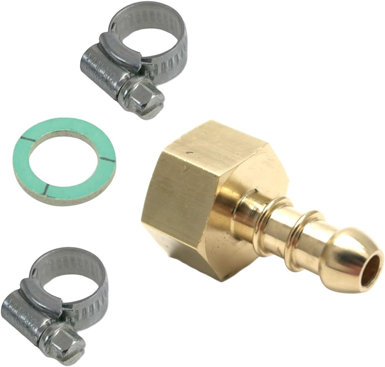 1/2" Bsp-innengewindeanschluss – Messing – Für 8-mm-gasrohre – Mit Klemmen Und Unterlegscheibe