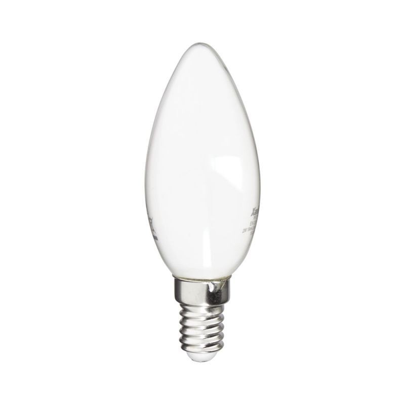 Xanlite – Opake Led-filamentlampe Mit Flammenmuster, E14-sockel, 7 W (entspricht 75 W), 1055 Lumen, Neutralweiß – Rfv1055focw