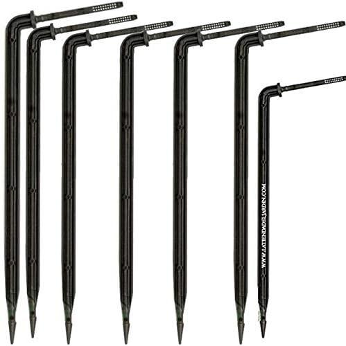 Tropfbewässerungsstäbe - 50er-packung - Schwarzer Kunststoff - Durchflussrate 2,6 L/h - Für Garten-mikroschläuche