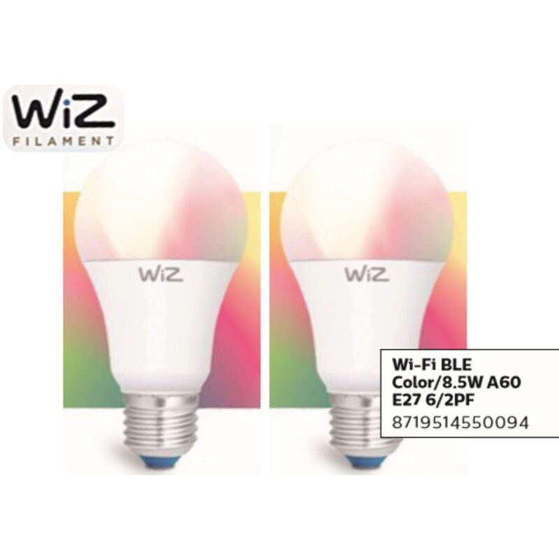 Wiz 8719514550094 Smart Lighting Wi-fi Smart Bulb White - Wiz 8719514550094 Smart Lighting Wi-fi Smart Bulb White