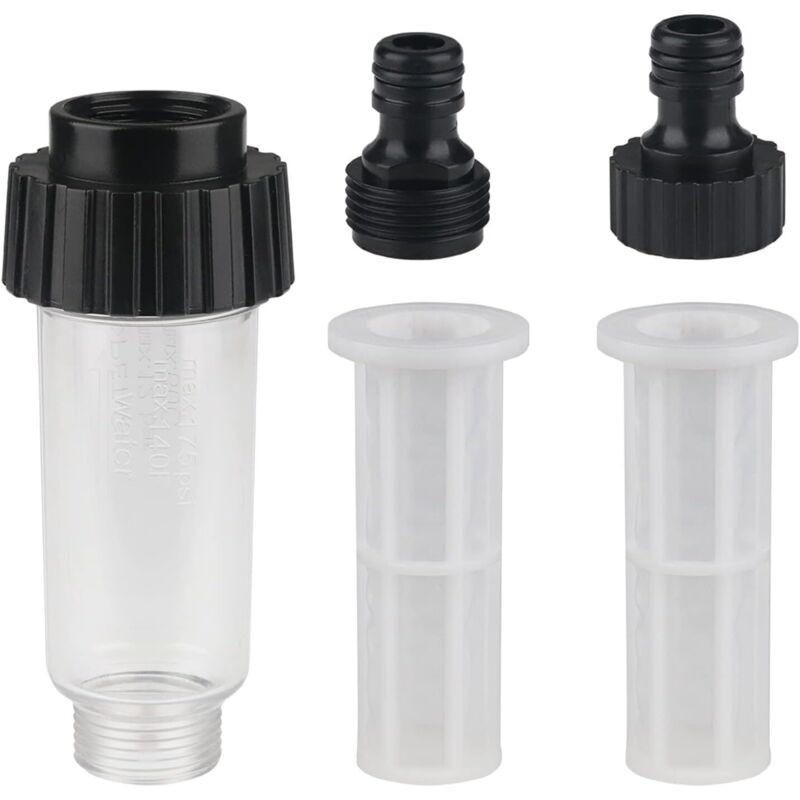 Wasserfilter Für Hochdruckreiniger – 3/4"-gartenschlauch – 1 Anschlussstück – 2 Filtersiebe – Kompatibel Mit Kärcher K2-k7