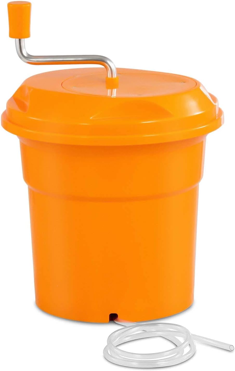 Jeiibrzui Salatschleuder - 12 Liter - Handkurbel - Grün - Effizientes Trocknen Und Waschen Von Frischen Salaten
