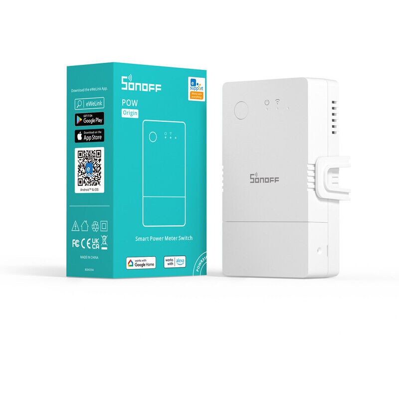 Powr316 Intelligenter Energiezähler-schalter Mit Energieüberwachung, Überlastschutz, Kompatibel Mit Alexa Und Google Home, 16a/4000w Funkschalter