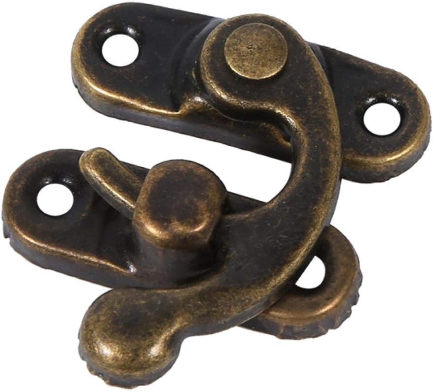 Schnappverschluss – 12 Stück – Antik-eisen – Retro-design – Für Schmuck- Und Geschenkboxen – Bronze, Rechts