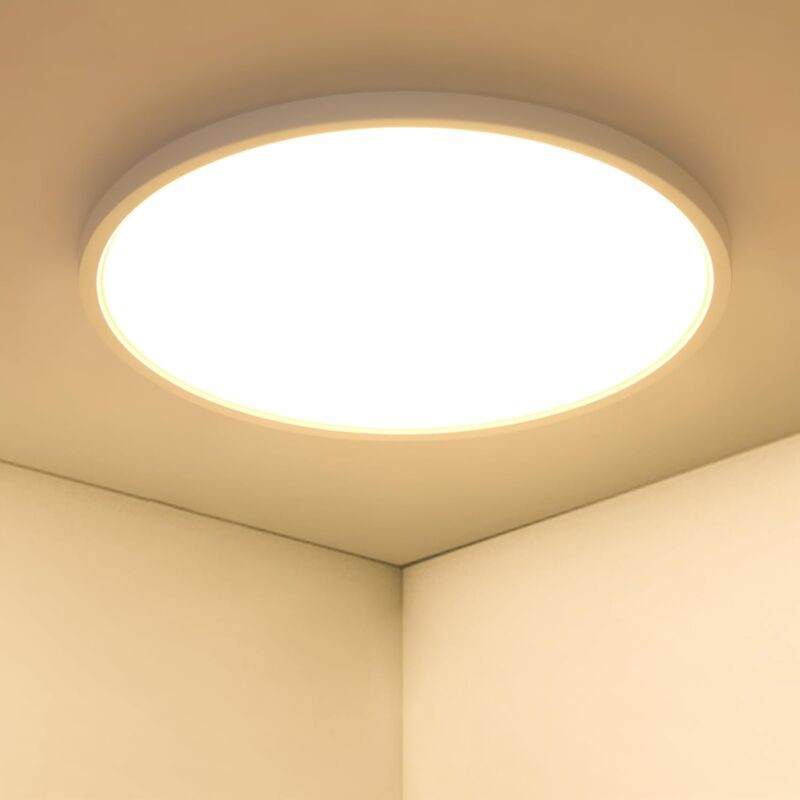 Moderne 36-w-led-deckenleuchte, Ultradünne 40-cm-deckenleuchte Für Schlafzimmer, Wohnzimmer, Badezimmer, Küche, Balkon, Flur – Warmes Licht (3000 K)