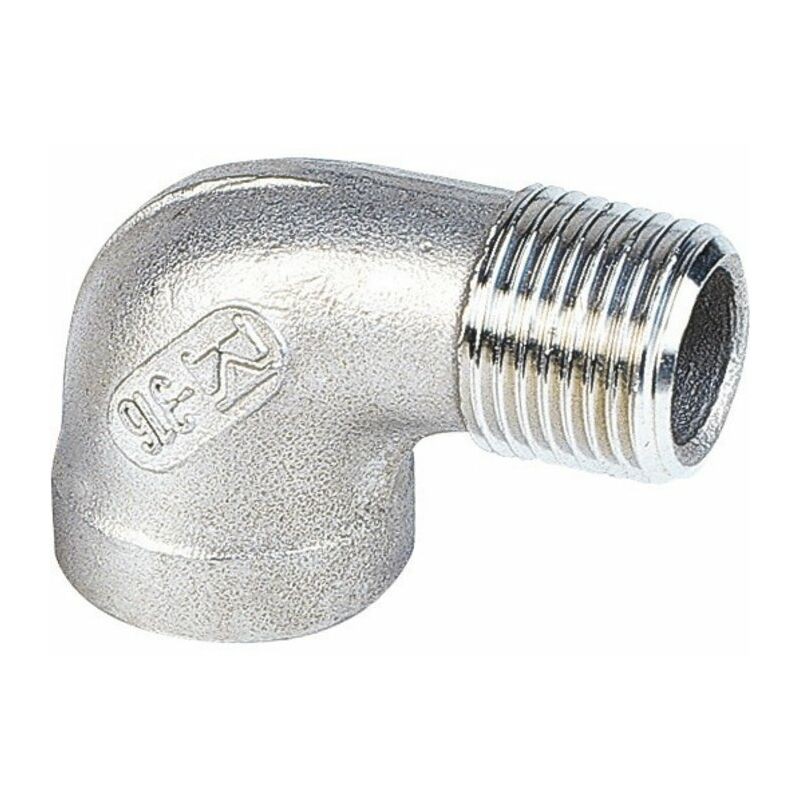 90°-winkelstück Aus Edelstahl, Zum Anschrauben – M 1 1/4" – F 1 1/4" – 90°-winkelstück Aus Edelstahl, Zum Anschrauben – M 1 1/4" – F 1 1/4