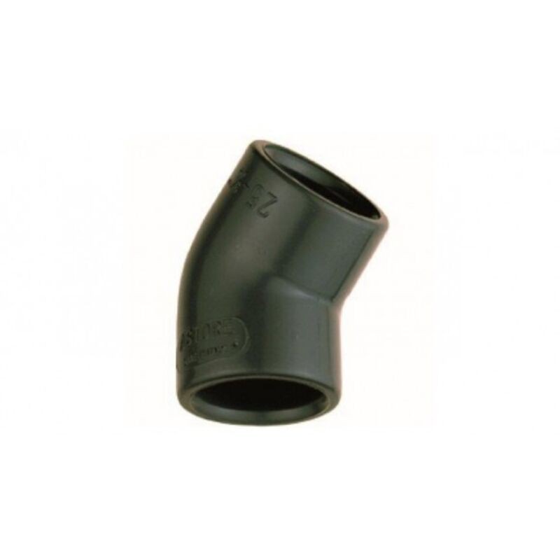 Pvc-druckverschraubung – 45°-pvc-druckwinkel, Klebeverbindung, 63-mm-innengewinde