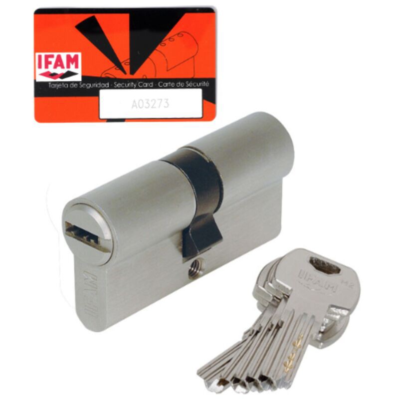 Doppelschließzylinder F6 S 35x35 Mm – 6 Aufbohrschutzstifte – 5 Verschiedene Schlüssel – Schutz Vor Aufbrechen Und Manipulation – Ifam