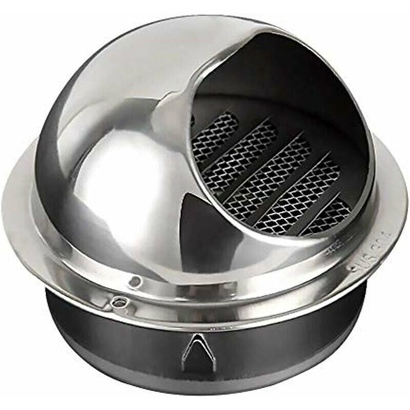 Ahlsen – Wandlüfter Aus Edelstahl 304 – Kugelförmiges, Regensicheres Design – Engmaschiges Insektenschutzgitter – 150 Mm Durchmesser Für Effiziente Abluft