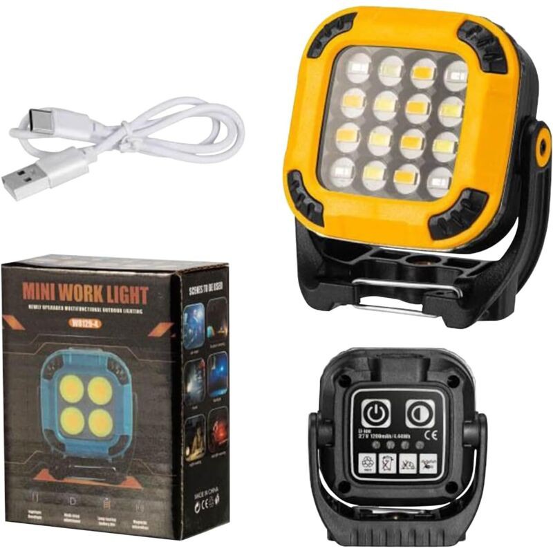 Universelle, Wiederaufladbare Led-lampe Mit Fernbedienung – Werkbanklampe, Multifunktionale Werkstattlampe, Tragbares Sicherheitswerkzeug