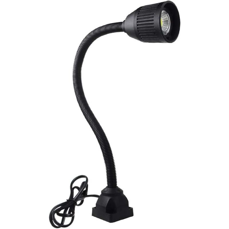 Led-maschinenleuchte, Schwanenhals Mit Klemme, 900 Lumen, 120 Volt, Befestigung Mit C-klemme, Industrielle Arbeitsleuchte Für Werkzeugmaschinen Und Drehmaschinen