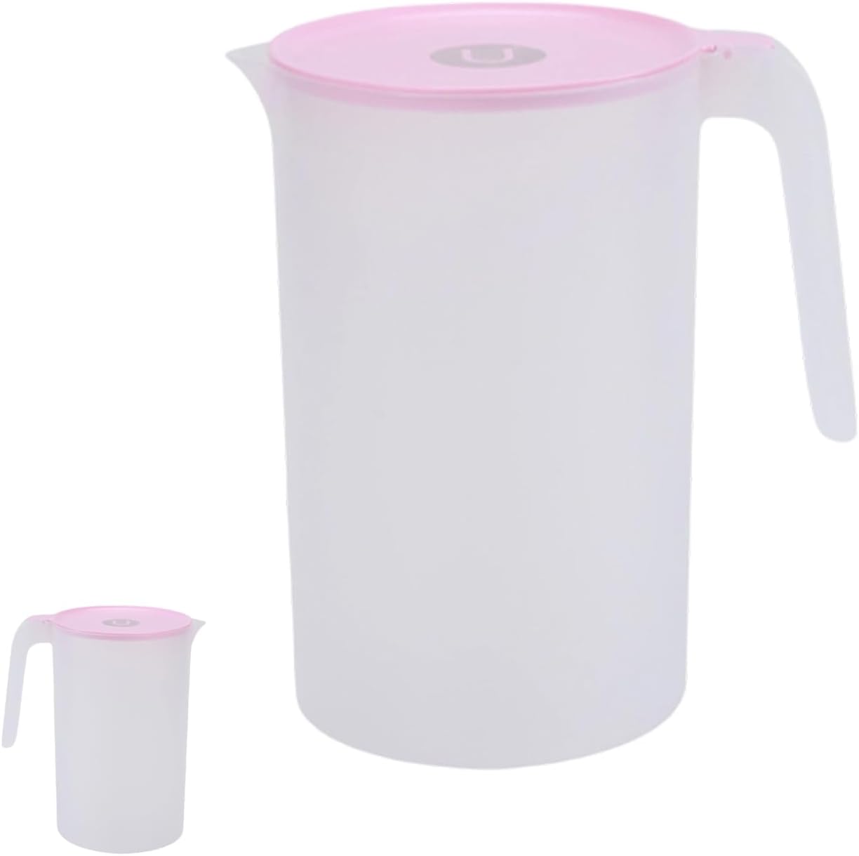 2,5-liter-wasserkrug – Polypropylen-kunststoff – Deckel Und Filter – Für Kühlschrank Und Picknicks – Rosa
