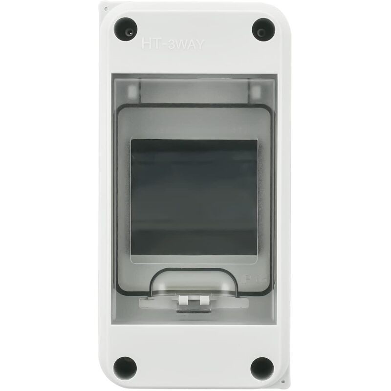 Aougo – Ip65 Wasserdichter Elektroverteiler Für Den Außenbereich – 3 Module – Feuerhemmendes Und Schlagfestes Abs – Flexible Wandmontage