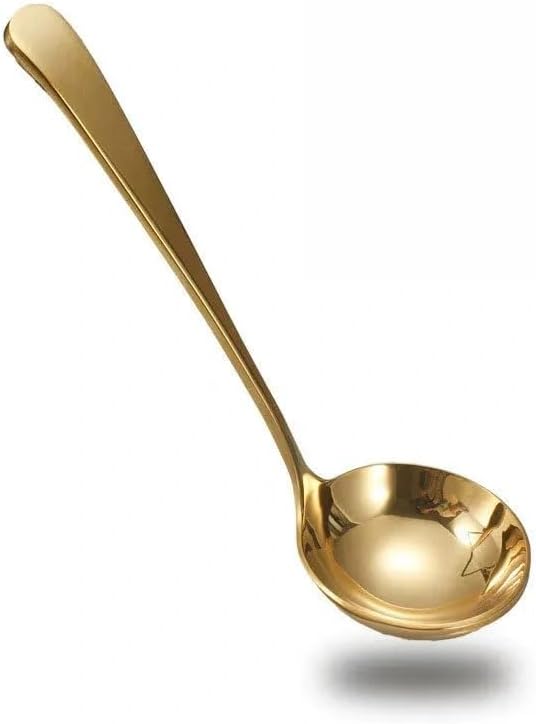 Suppenkelle – 1 Stück – Edelstahl 304 – Hochglanzpoliert – Für Brühe Und Saucen – Gold – 20 Cm