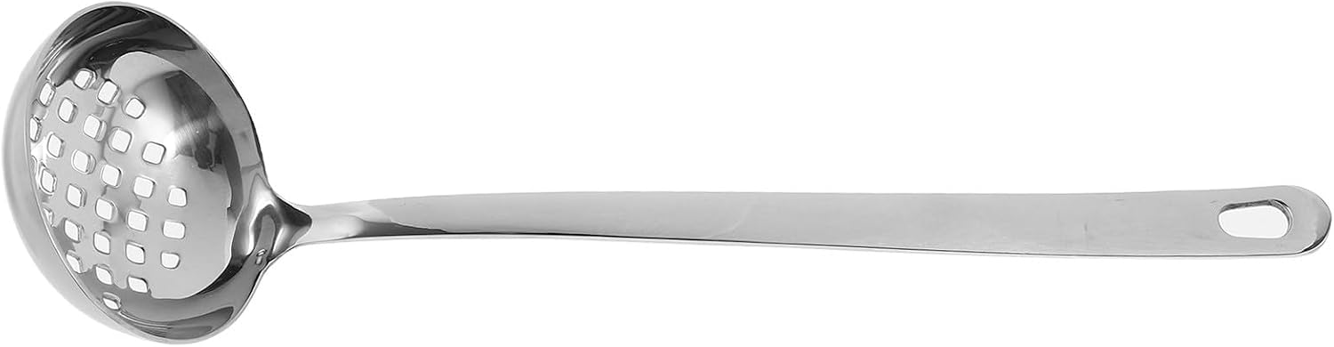 Schöpfkelle Aus Edelstahl 304 Mit Schlitzen – 1 Stück – Edelstahl – Zum Abgießen Und Abtropfen – Für Den Professionellen Und Privaten Gebrauch In Der Küche – 28,6 Cm