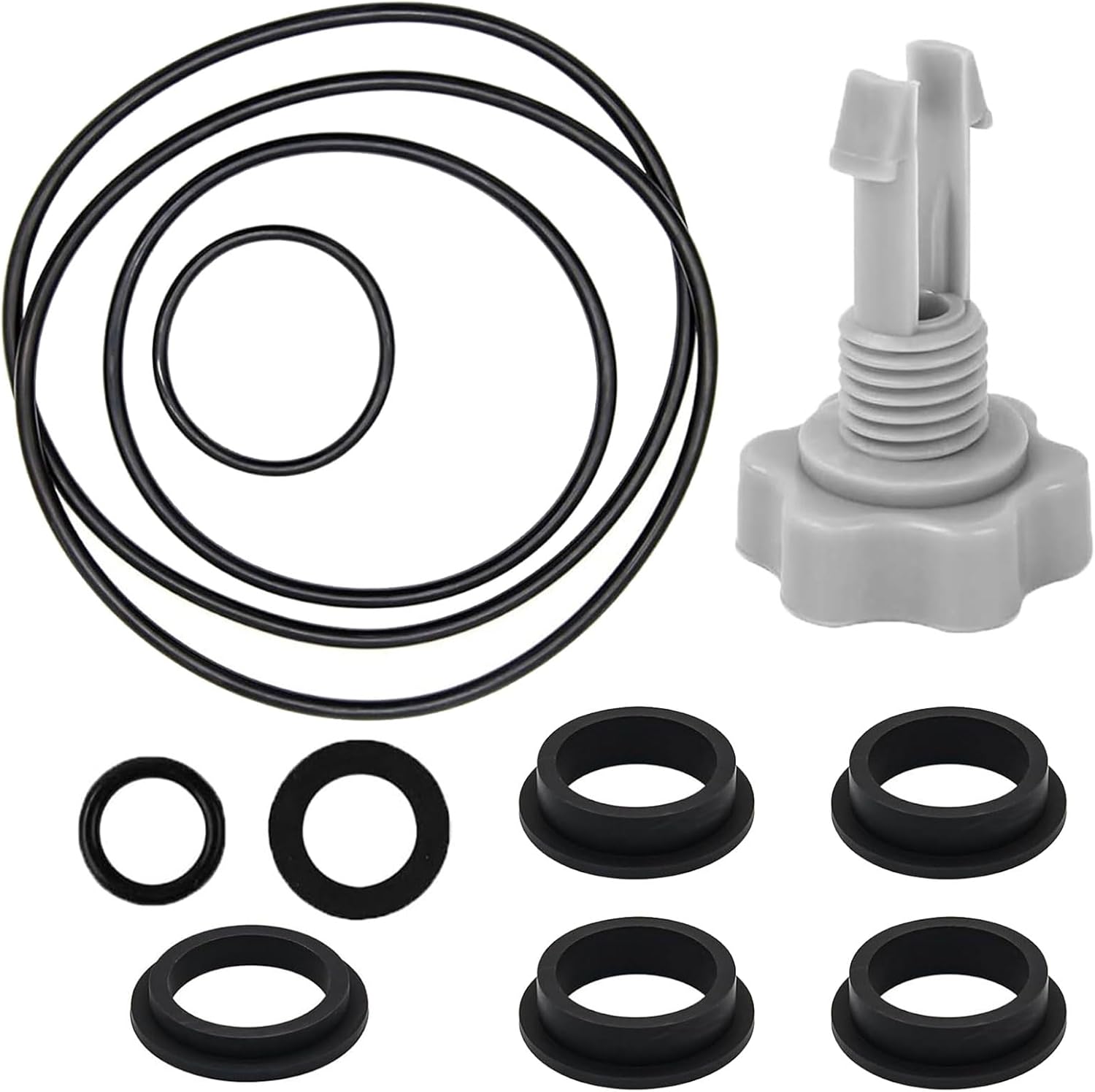 Sandfilter-ersatzteilset – 12 Zubehörteile Für Intex 25013 Pumpe – Gummi, Kunststoff, O-ringe, Ventil – Aufstellpool