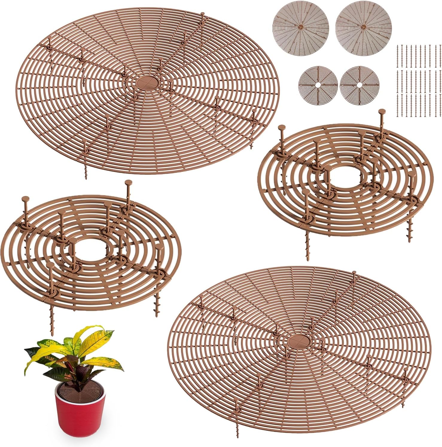 Bodenschutzgitter – 4er-set – Abs – Schutz Vor Kauen Durch Haustiere Und Kinder – Garten, Wohnzimmer, Büro – 52 X 30 Cm