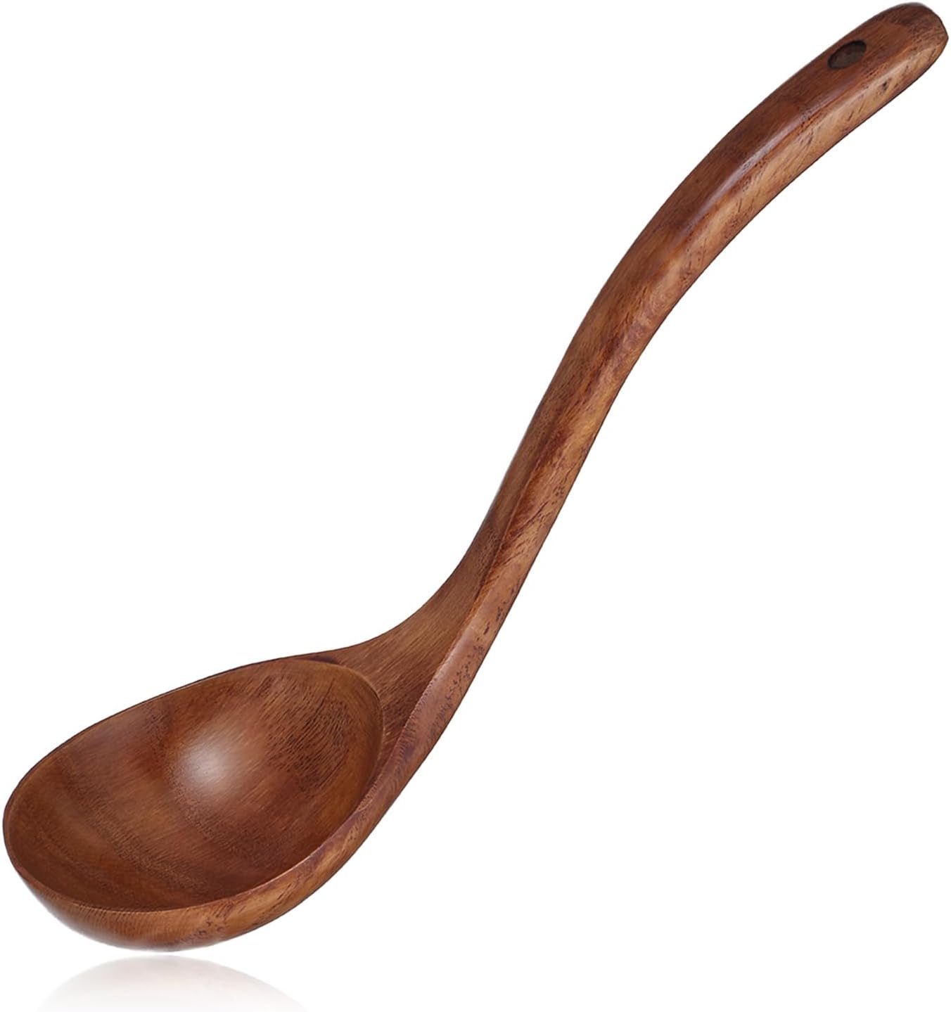 Suppenkelle – 1 Stück – Massivholz – 26 Cm Langer Griff – Für Heiße Flüssigkeiten – Für Den Täglichen Gebrauch
