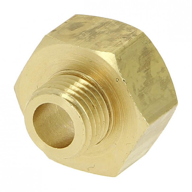 Arcanaute – Reduzierstück Aus Messing, Innen-/außengewinde 1/2"-1/4" – Gewinde 15-8 – Länge 7 Mm – Entspricht Den Normen Acs Nf En 12164/12168