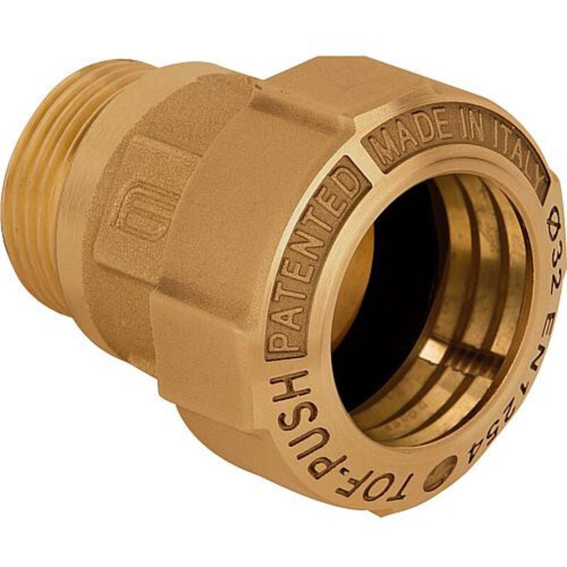 Deca Reduzierstück 1" (26/34") Messing, Gerades Außengewinde, Für Pe-rohr Ø40 - Sferaco