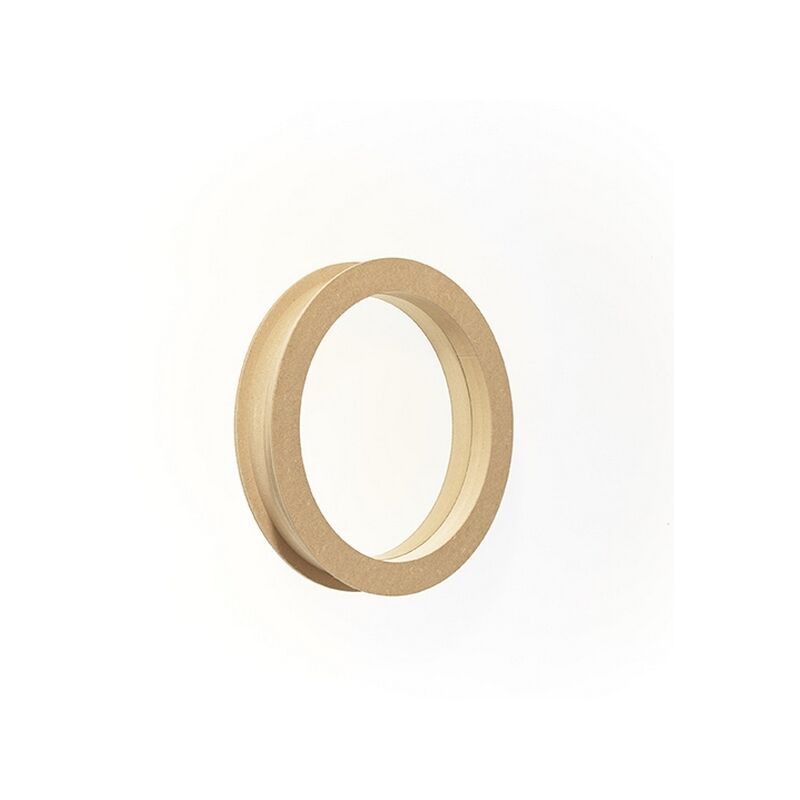 Mottez – Rundes Bullauge Aus Mdf, 25 Cm Durchmesser – 4 Mm Gehärtetes Glas – 40 Mm Türstärke – Für Optimale Sicht