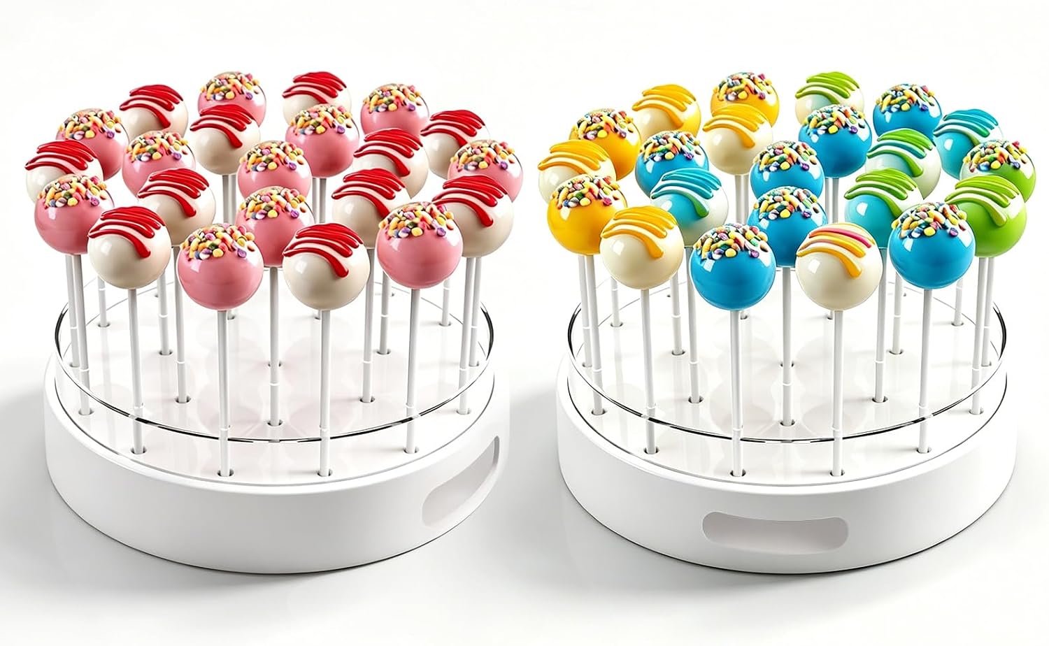 Jeiibrzui Cake Pop Displayständer - 22-loch-lollipop-halter Aus Transparentem Acryl - Ideale Dekoration Für Kinderpartys, Hochzeiten Und Andere Veranstaltungen.