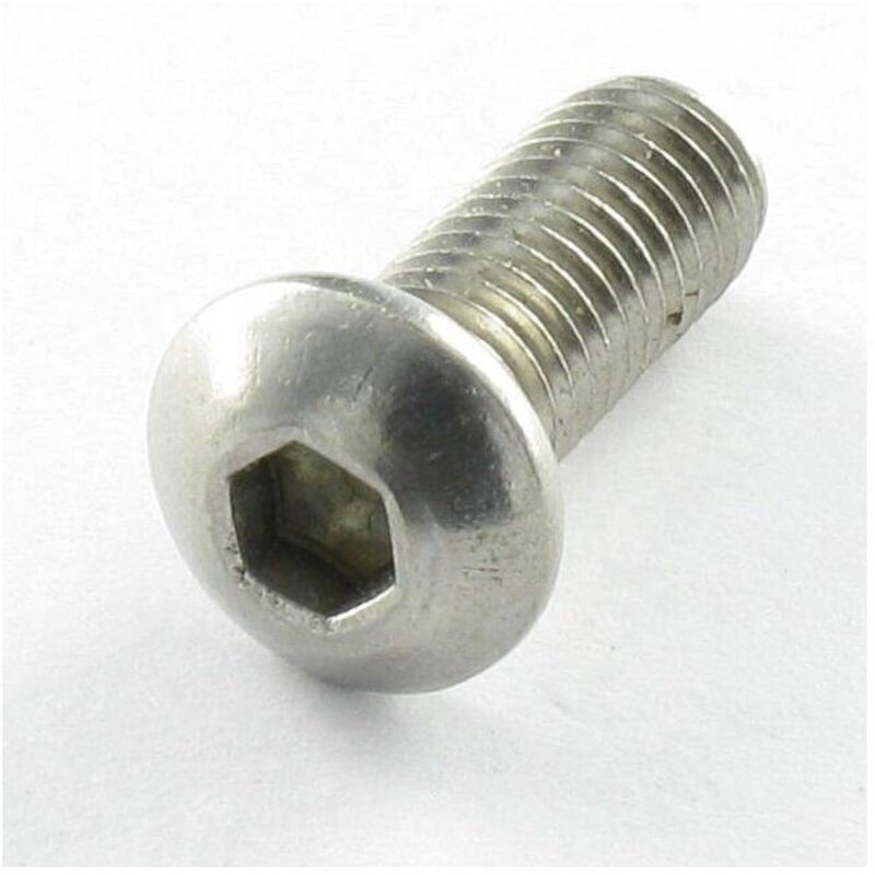 M6x25 Innensechskantschrauben (bhc - Pan Head) Vollgewinde Klasse 10.9 4mm Schlüsselweite Hc4 Verzinkter Stahl - 10 Stück