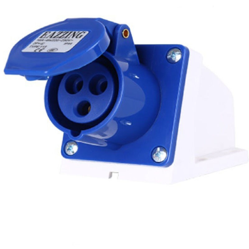 Industrieller Stecker (weiblich Und Männlich), 32 A, Cee, 3-polig (2p+e), 220 V, Wasserdicht (ip44) Für Verlängerungskabel, Wohnmobile, Innen- Und Außenbereich