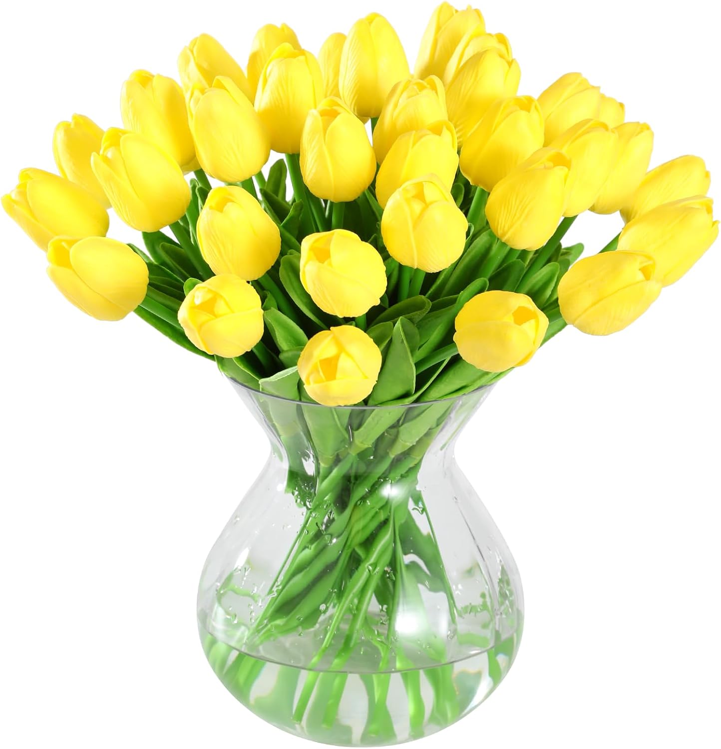 Jeiibrzui Kunstblumen – 33 Cm – 20 Dekorative Tulpen – Realistischer Latexstrauß Für Den Innen- Und Außenbereich