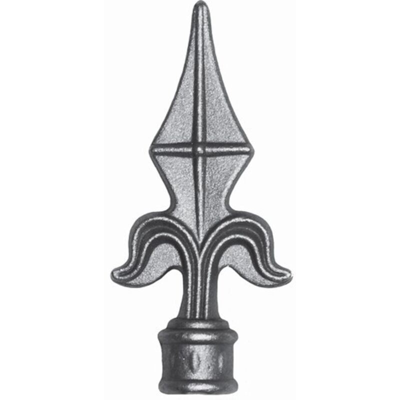 Speerspitze – Höhe 125 Mm, Breite 57 Mm, Hohlkörper Ø 16,5 Mm – Schmiedeeisen – Zum Schweißen