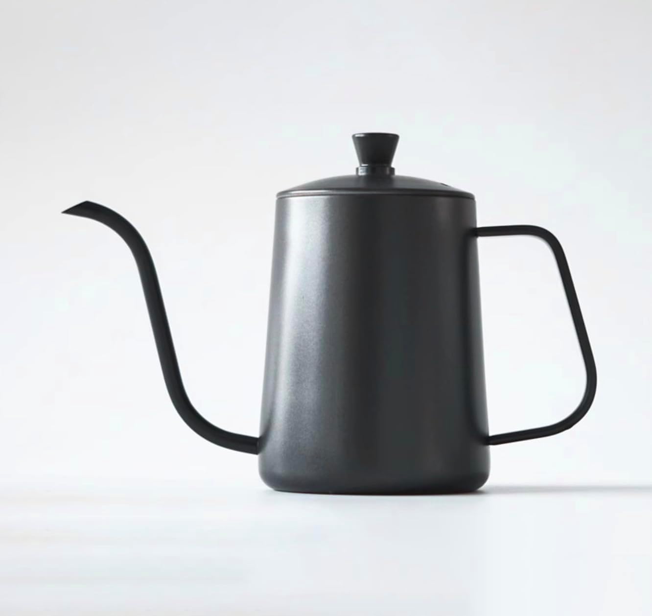 Pour-over-wasserkocher – 600 Ml – Schwarzer Edelstahl – Präzisionsauslauf – Filterkaffee