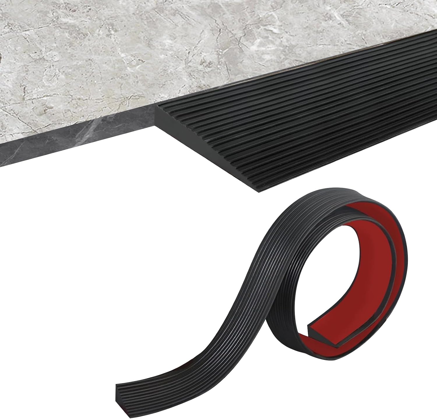 Schwellenrampe – 1 Stück – Gummi – Tragkraft 800 Kg – Für Rollstühle Und Scooter – Schwarz, 200 X 8 X 2,5 Cm