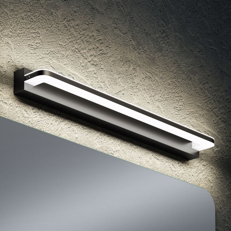 Doporro 14w Led-badezimmerspiegelleuchte, 1120 Lumen, 60cm Wandleuchte, Mattschwarz, 4000k, Sparkluxe Design