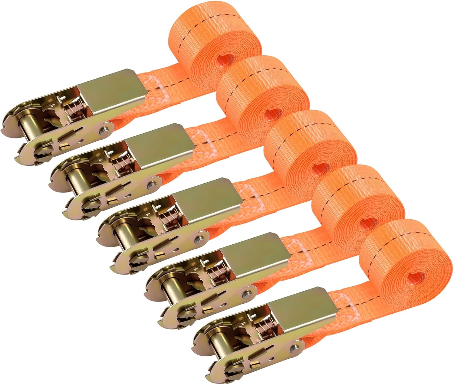 Jeiibrzui Spanngurte - 2 M X 25 Mm - 5er-pack Mit Gurt - Schwarz - Für Den Transport In Wohnmobilen