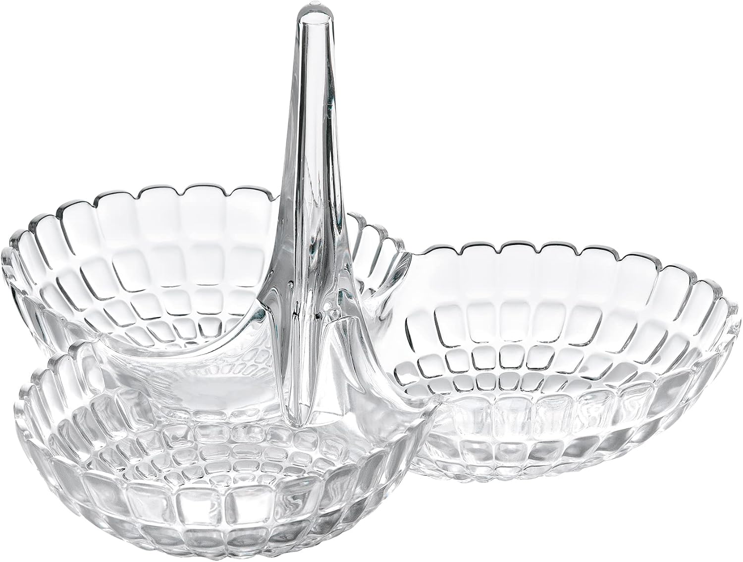 Jeiibrzui Transparente Vorspeisenschale – 25 X 23,5 X 15,5 Cm – 1 Stück – Modernes Design Für Dekoration Und Tischservice