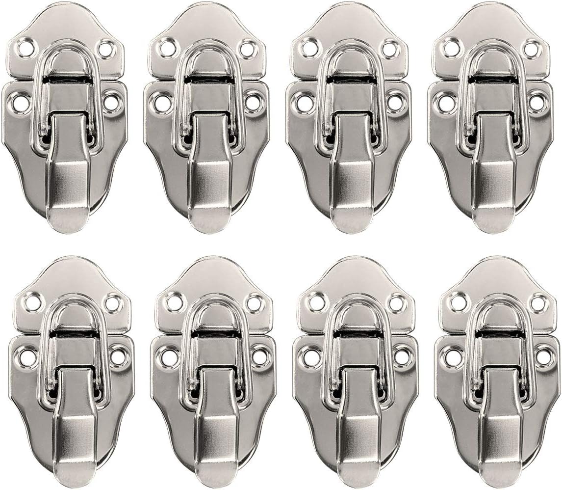 Set Mit 8 Knebelverschlüssen – Silbernes Metall – Retro-stil – Sicherer Verschluss – Für Koffer Und Kleiderschränke