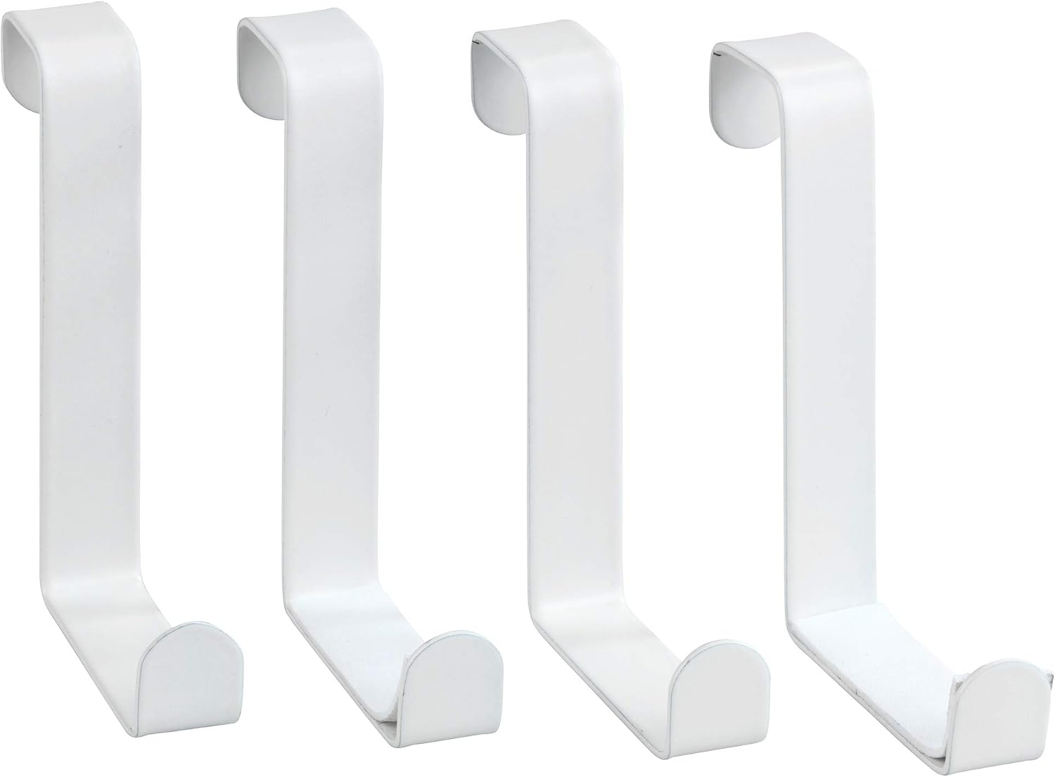 Türhaken – 4er-set – Stahl – Zum Aufhängen Von Mänteln Und Handtüchern – Für Türstärken Von 2 Bis 4 Cm – Mattweiß