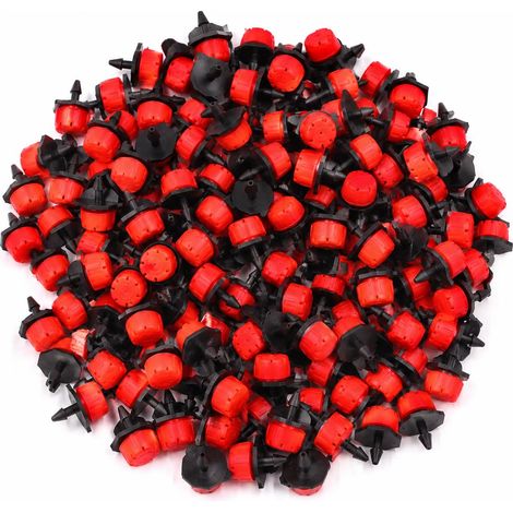 200 Stück Verstellbare 8-loch-tropfbewässerungstrimmer, Mikroplastik-tropfbewässerungstrimmer, Sprinklerköpfe Für Blumenbeete Und Rasenflächen